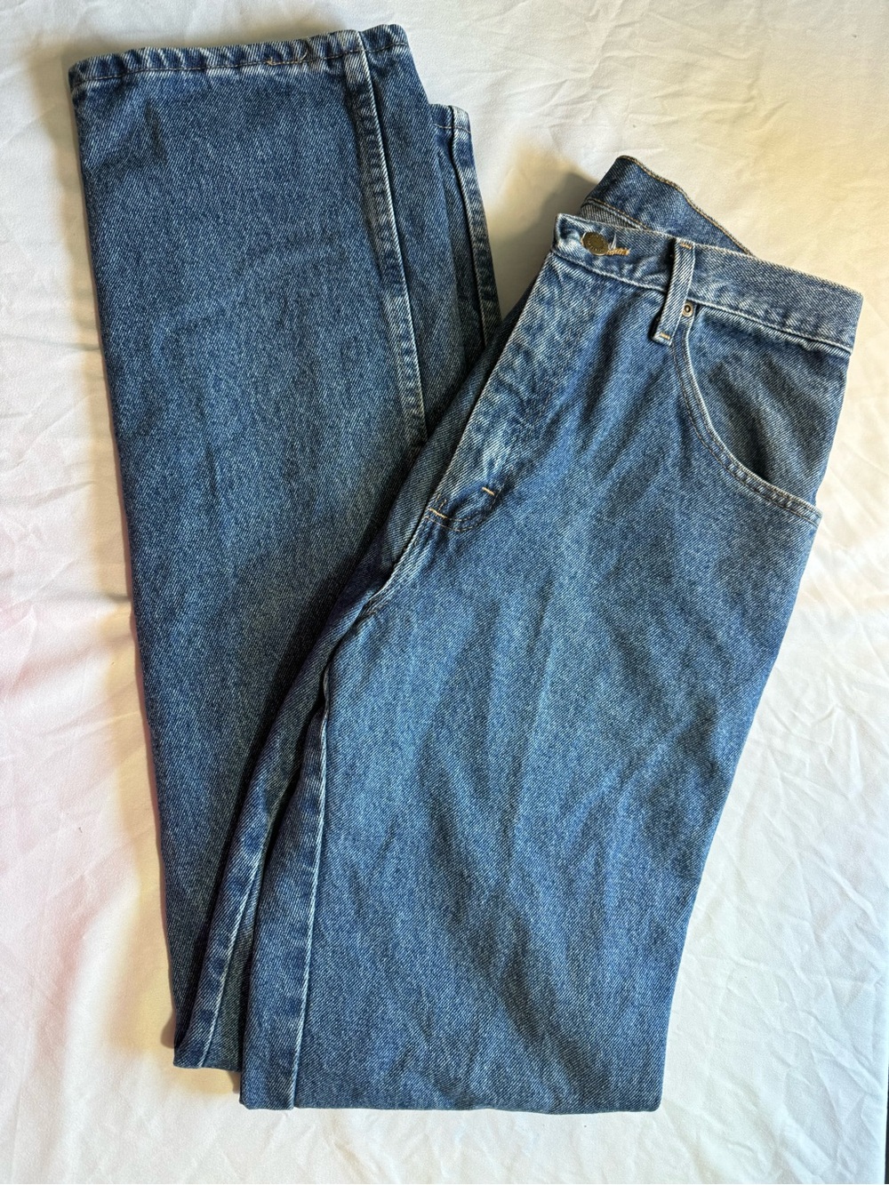 Classic Men's Blue Wrangler Denim Jeans Size 32x34 Regular fit
